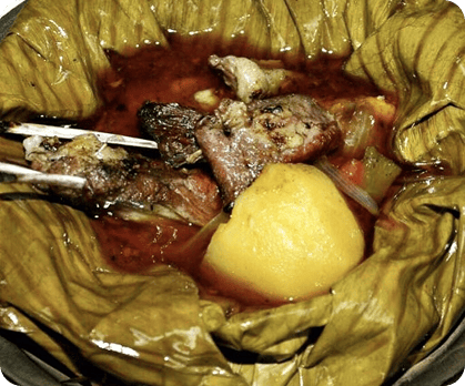 Goat Meat Luwombo